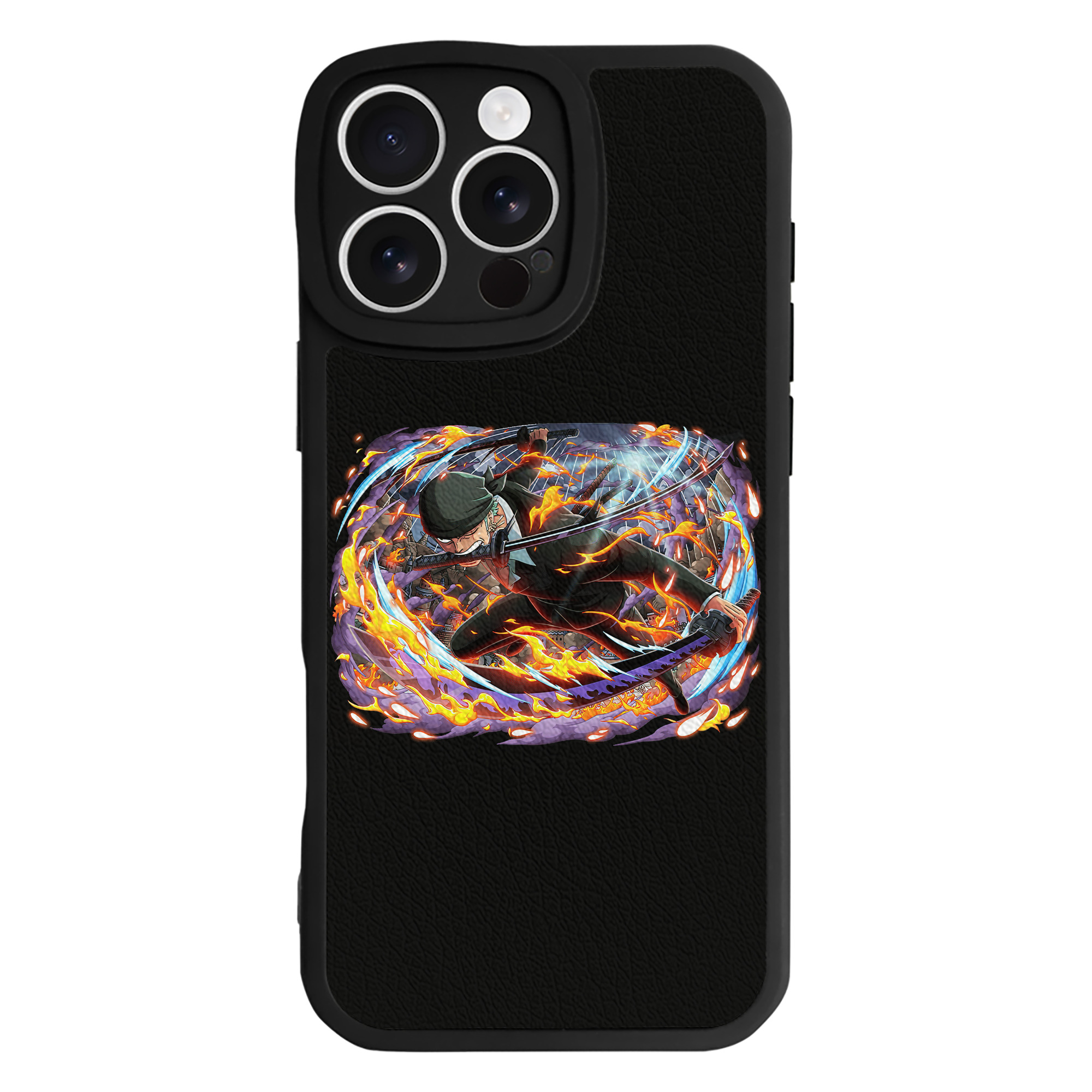（画像用） ワンピース ロロノア・ゾロ ONE PIECE Roronoa Zoro 【iPhone 16シリーズ対応】シリコンスマホケース（レザー調） 材質：シリコン